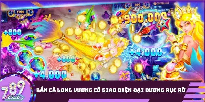Bắn Cá Long Vương có giao diện đại dương rực rỡ