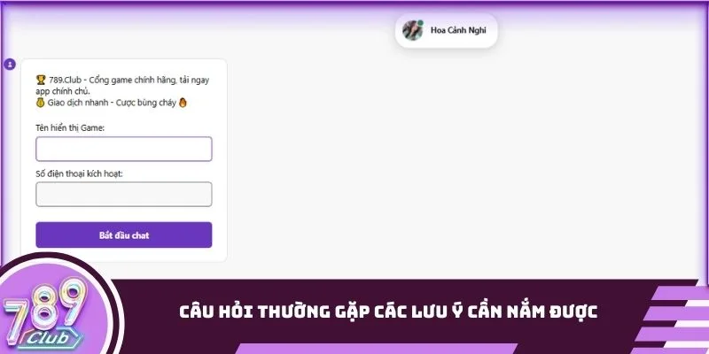 Các lưu ý cần nắm được khi tham gia 789Club