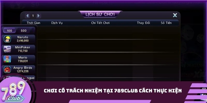 Chơi có trách nhiệm tại 789Club cách thực hiện 