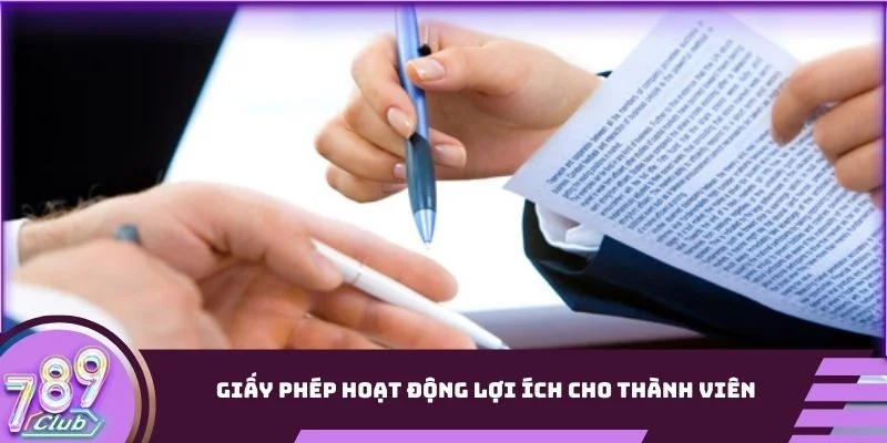 Giấy phép hoạt động lợi ích cho thành viên