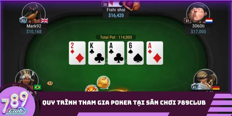 Quy trình tham gia Poker tại sân chơi 789Club